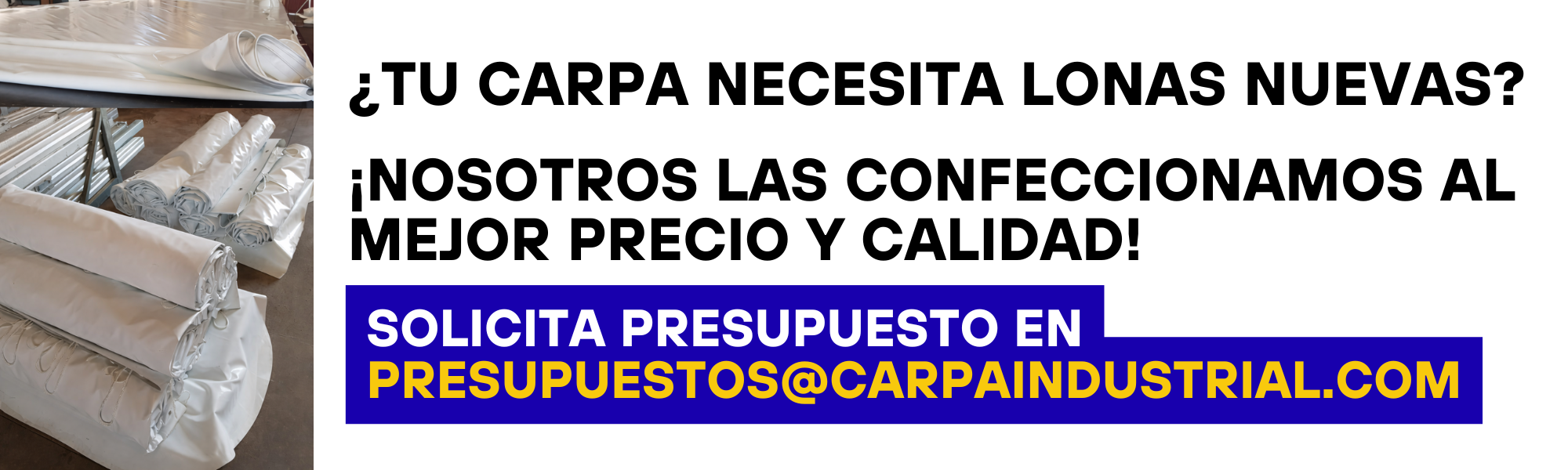 Confección de lonas para Carpas