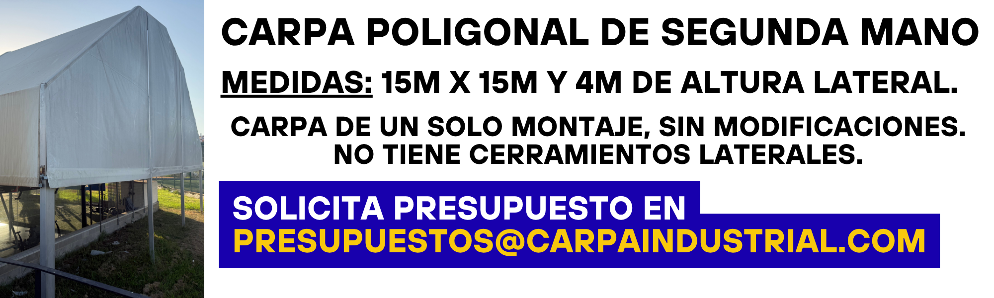 Carpa Poligonal de Segunda Mano en Venta